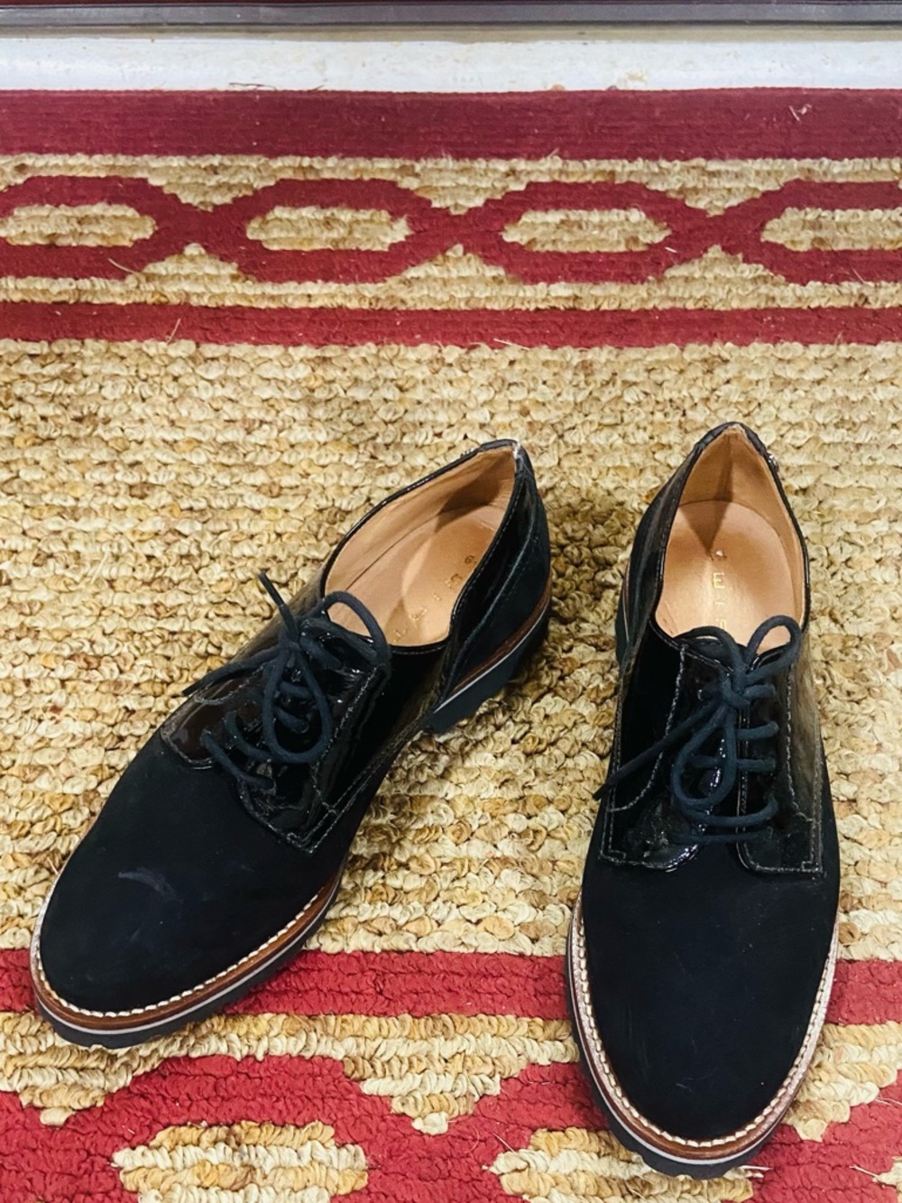 Wirth Black Suede Lace-Up Dress Shoes